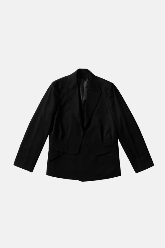 Layered Jacket - Black