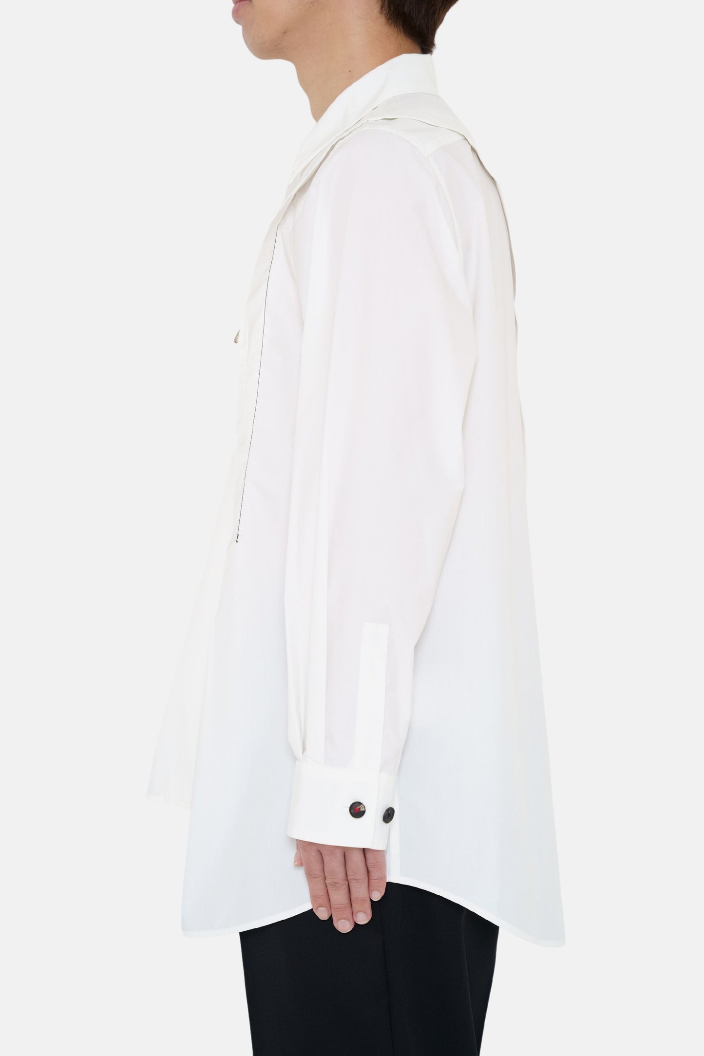 Oversized Tuck Shirt - White