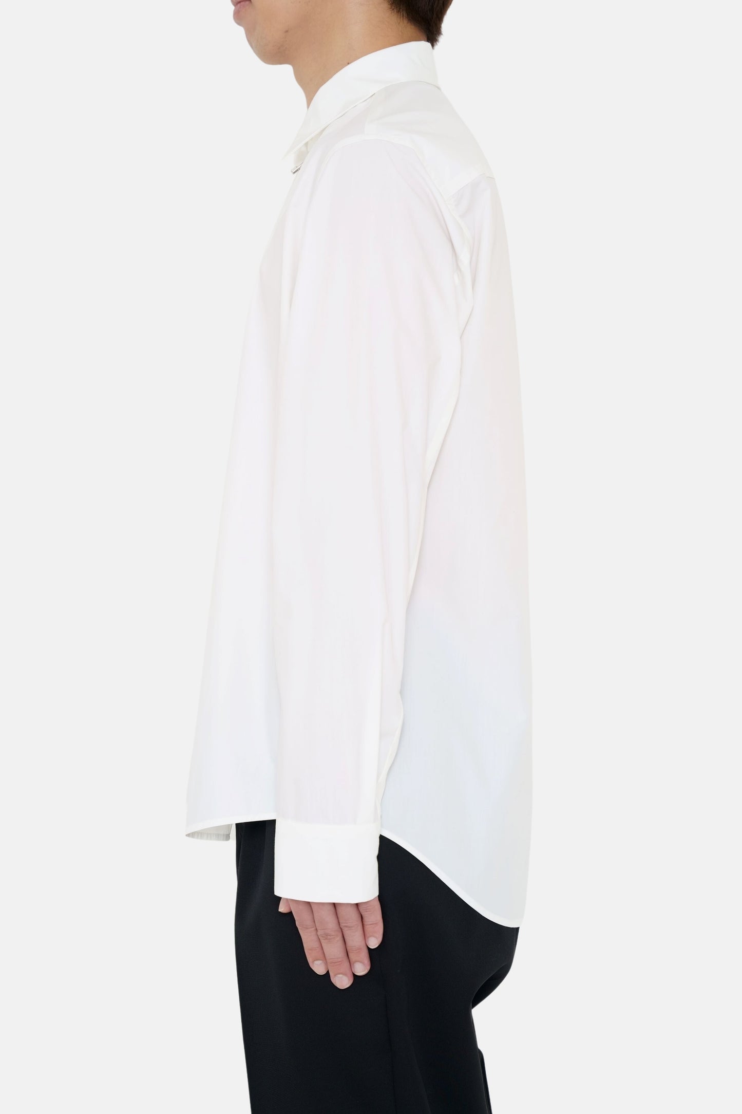 Zip-up Shirt - White