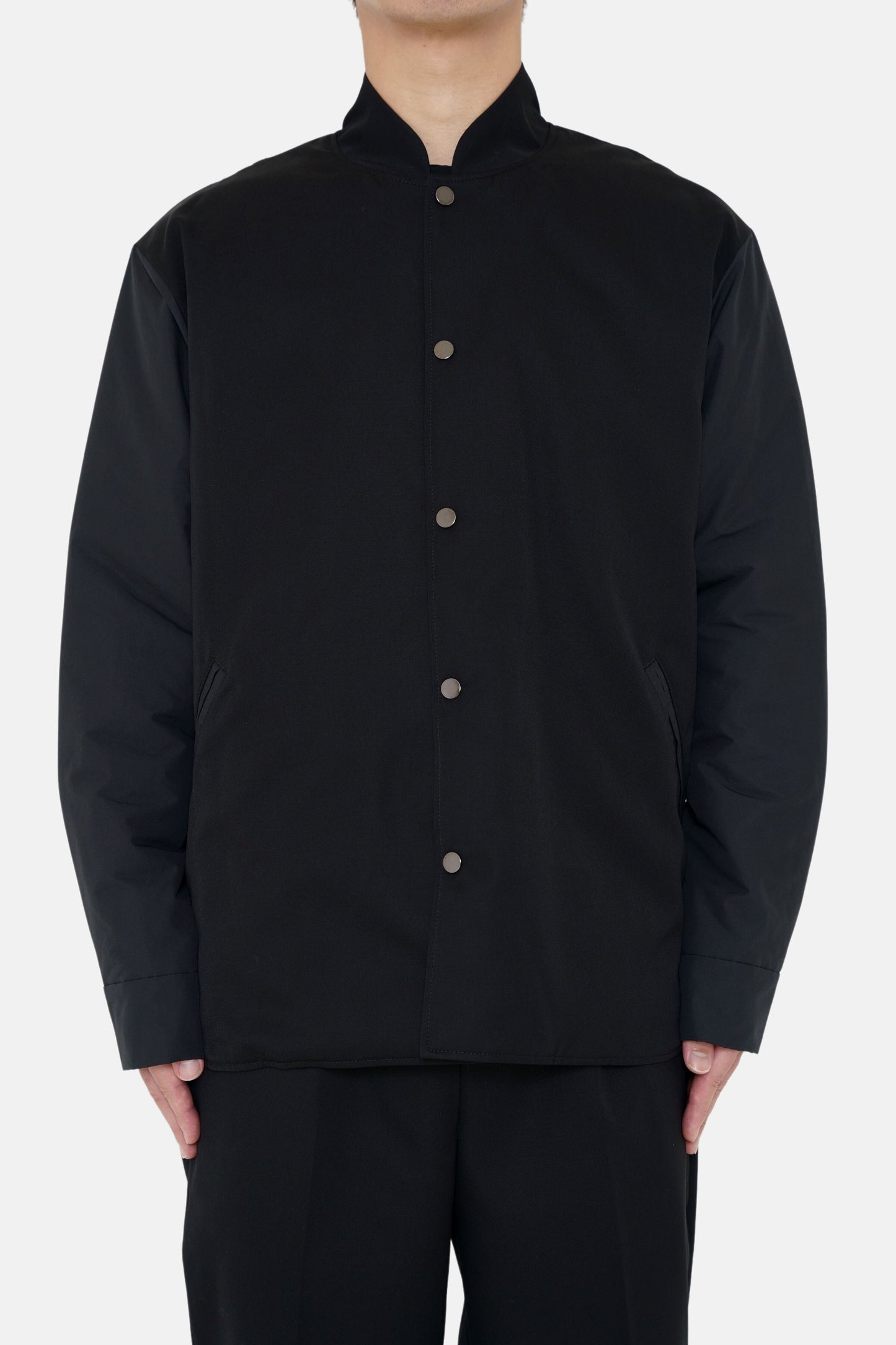Stadium Shirt Jacket - Black × Black
