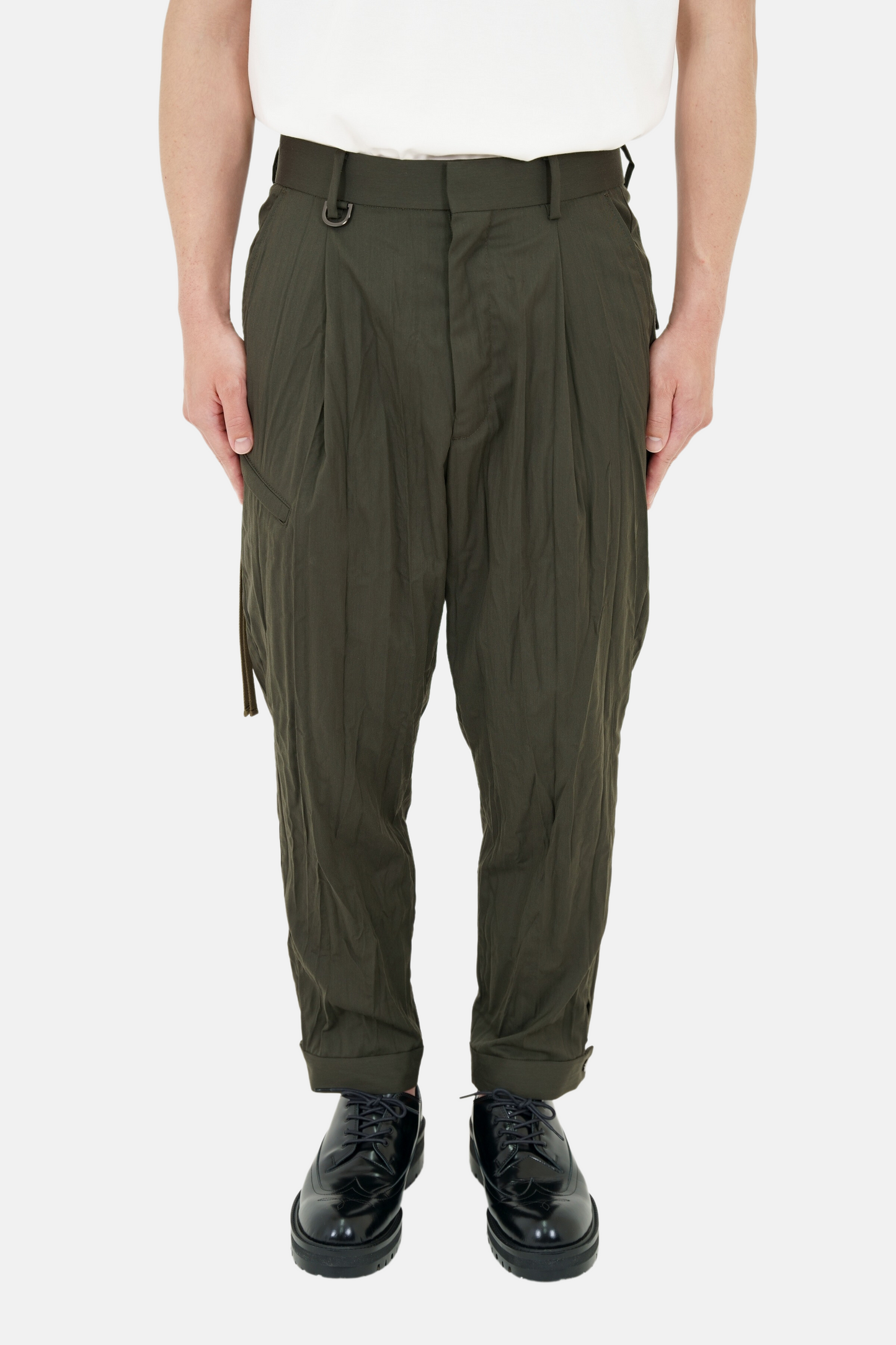 Cropped Cargo Slacks
