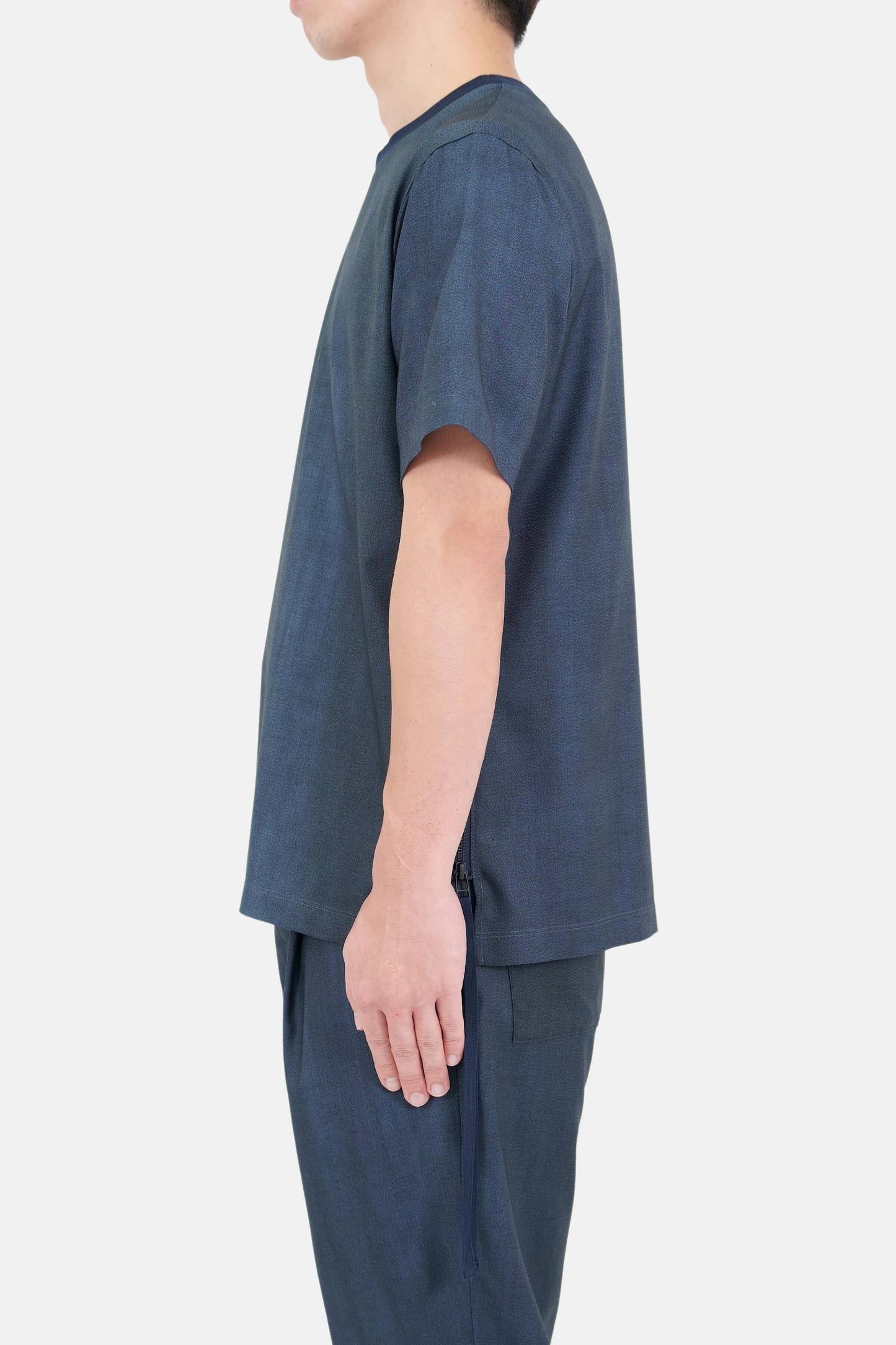 Side Zip Pull Over Shirt