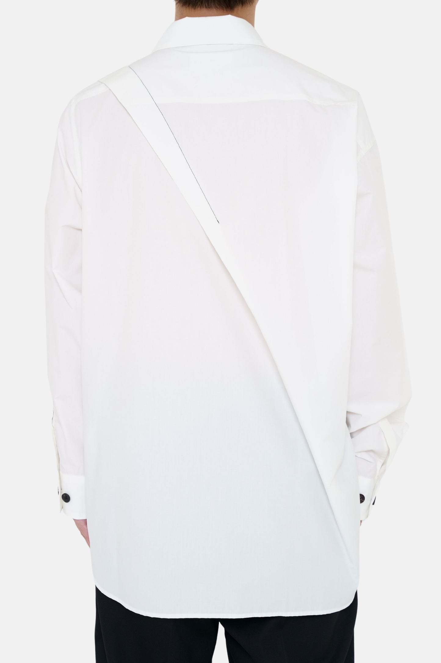 Oversized Tuck Shirt - White