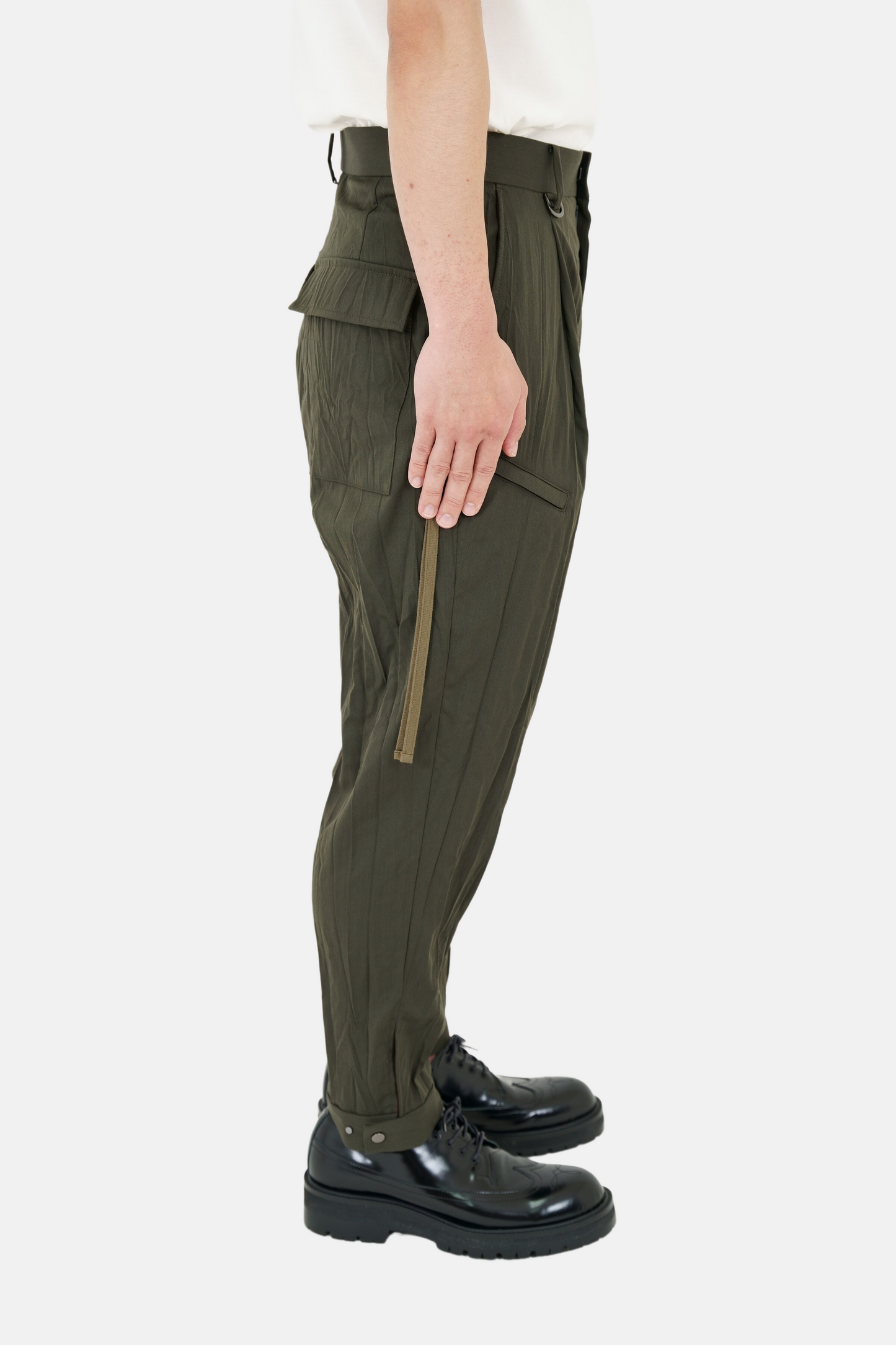 Cropped Cargo Slacks