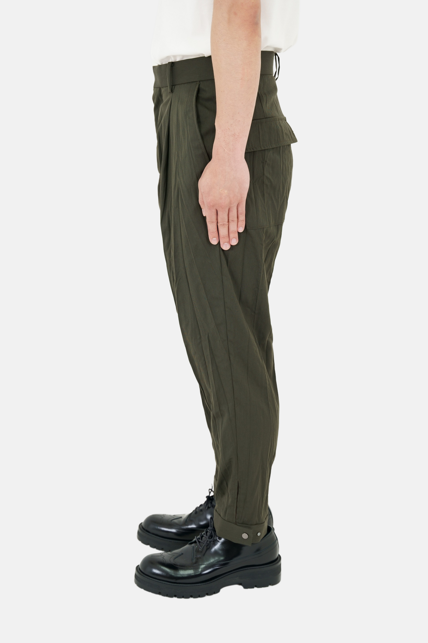 Cropped Cargo Slacks
