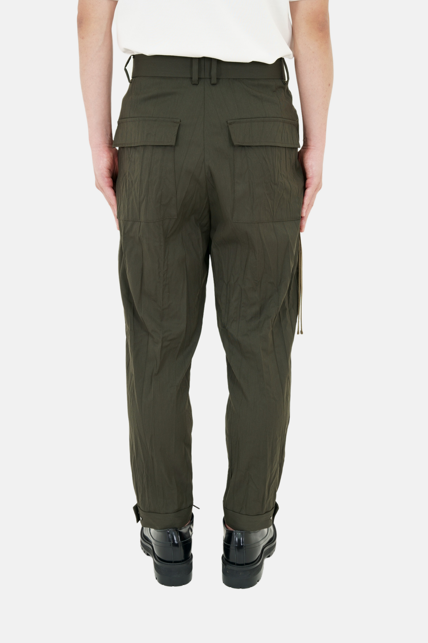Cropped Cargo Slacks